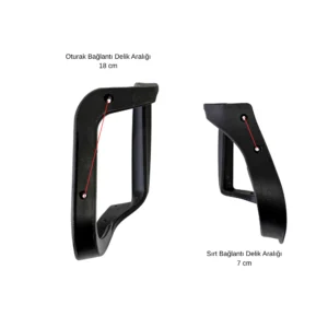 Çalışma Koltuğu Kolçağı - P1 - 2'li - Görsel 3