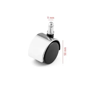 50 mm Krom Standart Koltuk Tekerleği – 5’li Set — ikinci ürün görseli